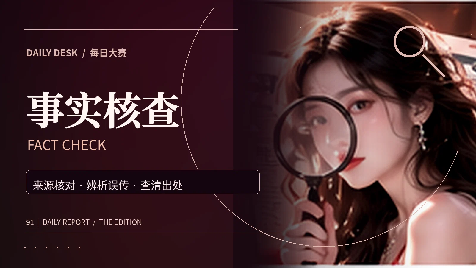 信息辨识课资讯专题视觉